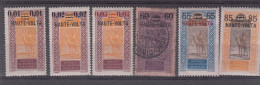 HAUT-VOLTA 1922-1925  TIMBRES SURCHARGES N° 18//20 * N°21/23 * - Oblitérés