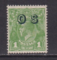 AUSTRALIA - 1932-33 Official 1d Multiple Crown Over C Of A  Watermark Hinged Mint - Oficiales