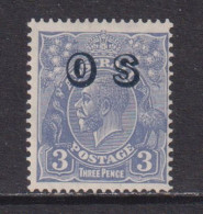 AUSTRALIA - 1932-33 Official 3d Multiple Crown Over C Of A  Watermark Hinged Mint - Service