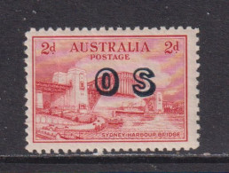 AUSTRALIA - 1932-33 Official 2d No Watermark Hinged Mint - Dienstmarken