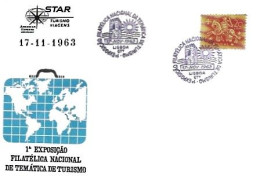 Portugal & FDC I Philatelic Exhibition On Tourism Themes, PUB Viagens Turismo STAR, Lisbon 1963 (99) - FDC