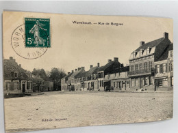 CPA - 59 - WORMHOUDT - Rue De Bergues - Animée - MATTON Epicier - Wormhout