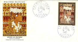 F P+ Polynesien 1973 Mi 171 FDC De Gennes - Brieven En Documenten