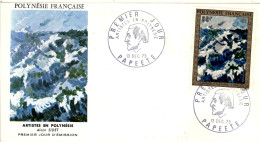 F P+ Polynesien 1973 Mi 172 FDC Sidet - Storia Postale