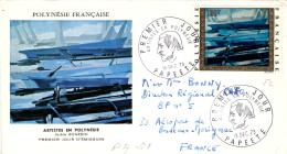 F P+ Polynesien 1973 Mi 174 FDC Bourdin - Briefe U. Dokumente