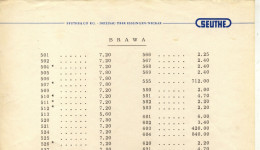 Catalogue BRAWA 1962 Liste De Prix En Francs Français - Francés