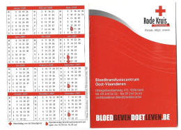 Rode Kruis Bloedtransfusiecentrum Calendar 2004 & 2006 & 2009 Calendrier Kalender Htje - Petit Format : 2001-...
