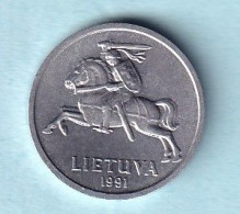 Lithuania -  1991 -  1 Centas    KM 85 - Litauen