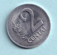 Lithuania -  1991 -  2 Centai    KM 86 - Litauen