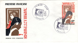 F P+ Polynesien 1975 Mi 195 FDC ARPHILA - Covers & Documents