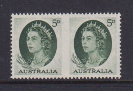 AUSTRALIA - 1964 Elizabeth II 5d Pair Imperf Between Never Hinged Mint - Neufs