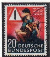 OS - GERMANIA FEDERALE 1953 , Serie Incidenti  N. 48 Usata (BIG30) - Gebraucht