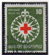 OS - GERMANIA FEDERALE 1953 , Serie Dunant  N. 50 Usata (BIG30) - Gebraucht