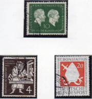 OS2 - GERMANIA FEDERALE 1954 , Serie Usate  N. 73+74+75 (BIG30) - Gebraucht