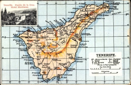 Landkarten CPA Puerto Cruz Teneriffa Kanarische Inseln, Hotel Martianez, Puerto Orotava - Autres & Non Classés