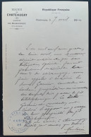 DOCUMENT PUY DE DOME / CHATEAUGAY 1904 FIL TELEPHONIQUE - Manuscrits