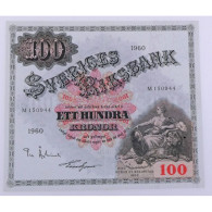 Suède, 100 Kronor 1960, Pick: 48b, XF, M150944 - Sweden