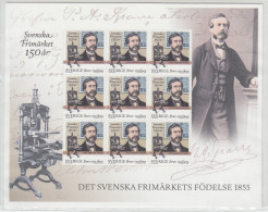 Sweden Souvenir Sheet 2005 - Swedish Stamp 150th Anniversary MNH ** - Blokken & Velletjes