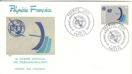 F P+ Polynesien 1978 Mi 254 FDC UIT - Lettres & Documents