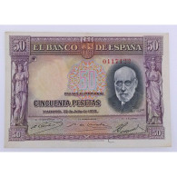 Espagne, 50 Pesetas 22.7.1935, Pick: 80, XF, 0117122 - 50 Pesetas