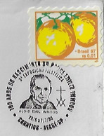 Brazil 1999 Cover With Commemorative Cancel Birth Centenary Father Priest Alois Emil Immos From Switzerland To Avaré - Briefe U. Dokumente