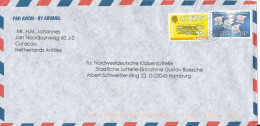 Netherlands Antilles Air Mail Cover Sent To Germany Curacao 2001 - Curaçao, Nederlandse Antillen, Aruba