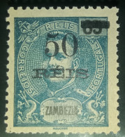 ZAMBÉZIA - 1905 - D.CARLOS I ,COM SOBRETAXA - Zambèze