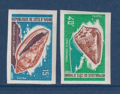 Côte D'Ivoire - YT N° 313 Et 316 ** - Neuf Sans Charnière - Non Dentelé - ND - 1971 - Côte D'Ivoire (1960-...)