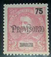 ZAMBÉZIA - 1903 - D.CARLOS I , COM SOBRECARGA "PROVISÓRIO" CE45 - Zambezië