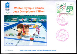 ALGERIE ALGERIA  - Philatelic Cover - Sotchi Sochi 2014 - Curling Winter Olympic Games Olympics  Russia - Invierno 2014: Sotchi