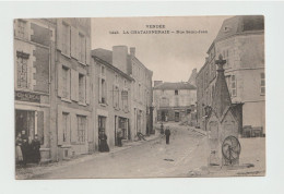 CPA - 85 - LA CHATAIGNERAIE (Vendée) - Rue Saint-Jean - Commerces Divers - Bel état Vers 1905 1910 - N° 1243 - La Chataigneraie