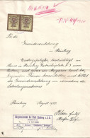 1112s: Fiskal- Beleg Behördliches Dokument 1928, 50 Groschen Der Ausgabe 1925, Hainburg An Der Donau, Fabriksplatz 3 - Hainburg