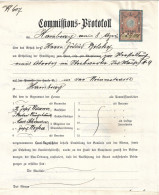 1112u: Fiskal- Beleg Behördliches Dokument 1904, 1 Krone Der Ausgabe 1898, Hainburg An Der Donau - Fiscaux