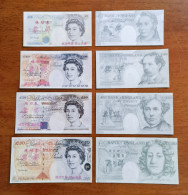 China BOC (Bank Of China) Training/test Banknote,United Kingdom Great Britain POUND B Series 4 Diff. Specimen Overprint - Fictifs & Specimens