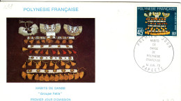 F P+ Polynesien 1979 Mi 287 FDC Tanzkleidung - Briefe U. Dokumente