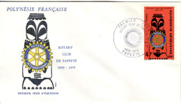 F P+ Polynesien 1979 Mi 295 FDC Rotary Club - Briefe U. Dokumente