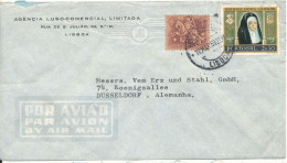 Portugal Air Mail Cover Sent To Germany 18-3-1959 - Storia Postale