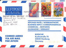 South Africa Air Mail Cover Sent To Germany 26-5-2002 FISH And FLOWERS - Aéreo