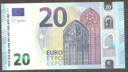 20 EURO LAGARDE U045 UP-UM-US-UR  UNC - 20 Euro