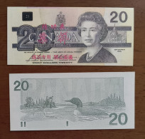 China BOC Bank (bank Of China) Training/test Banknote,Canada Dollars B-3 Series $20 Note Specimen Overprint - Canada