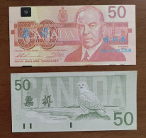 China BOC Bank (bank Of China) Training/test Banknote,Canada Dollars B-3 Series $50 Note Specimen Overprint - Canada