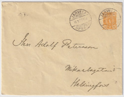 FINLAND - 1898 - "JÄRVELLA / ЯРВЕЛЯ" Bi-lingual Date Stamp On 20p Orange Postal Envelope To Helsinki - Very Fine - Enteros Postales