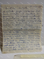 Signed Letter Lettera Firmata Pittore MANCA. Via Mercato 11. Sassari (Sardegna). 1937 - Pintores Y Escultores