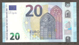 20 EURO LAGARDE U044H4 CHARGE10 UR410**UNC - 20 Euro