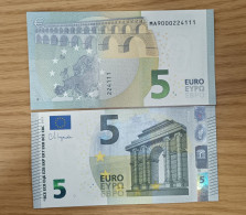 5 EURO M010 A6 PORTUGAL - Serial Number - MA9000224111 - UNC FDS NEUF - 5 Euro