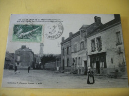 44 6253 CPA 1924 - 44.SAINT ETIENNE DE MONT LUC - VUE SUR L'EGLISE PRISE DU PATIS OU CHAMP DE FOIRE - ANIMATION - Saint Etienne De Montluc