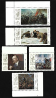 PERSONS USSR 1987 Lenin MNH Full Set 70th Anniversary Great October Revolution Painting Stamps Mi.# 5748 - 5752 - Lenin