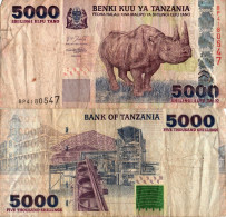 Tanzania / 5.000 Shilingi / 2003 / P-38(a) / VF - Tanzanie