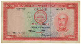 Guiné-Bissau - 1000 Escudos - 30.4.1964 - Pick 43 - ( 175 X 95 ) Mm - Honório Barreto - Portuguese Guinea - 1.000 - Guinea-Bissau