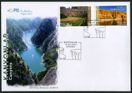 Türkiye 2022 Canyons | İncesu Canyon & Karaleylek Canyon Mi 4713-4714 FDC - Autres & Non Classés